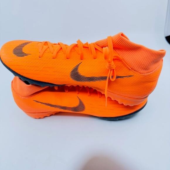 NEW Nike MercurialX SuperflyX 6 Academy TF Shoes AH7370-810 Orange Mens 9.5 - Picture 7 of 8